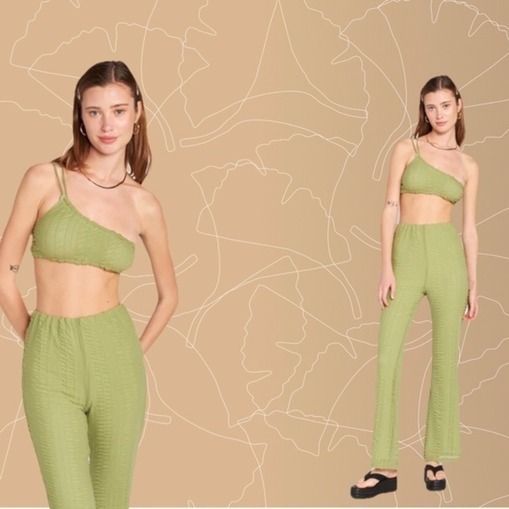Cotton Candy Light Green Knit Jumpsuit